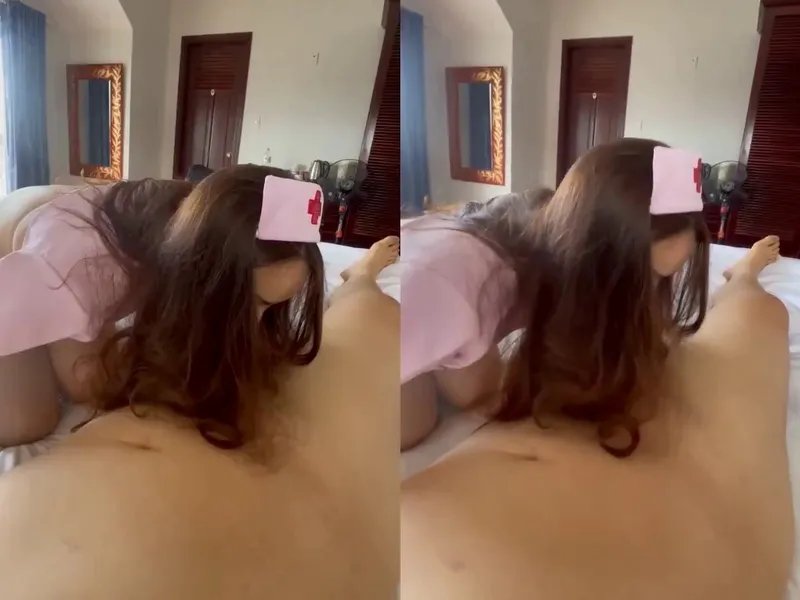 Xxx em ngành cosplay hộ lý trong nhà trọ || p1